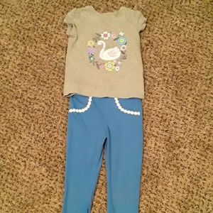 GIRLS CROWN AND IVY SWAN SET